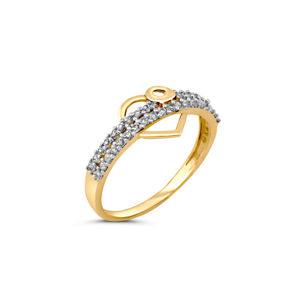 Truly Pave Heart Ring