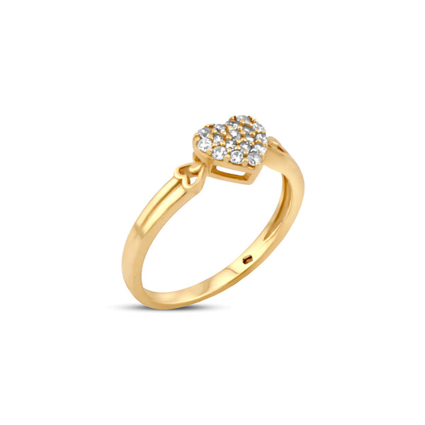 Pave Heart Ring