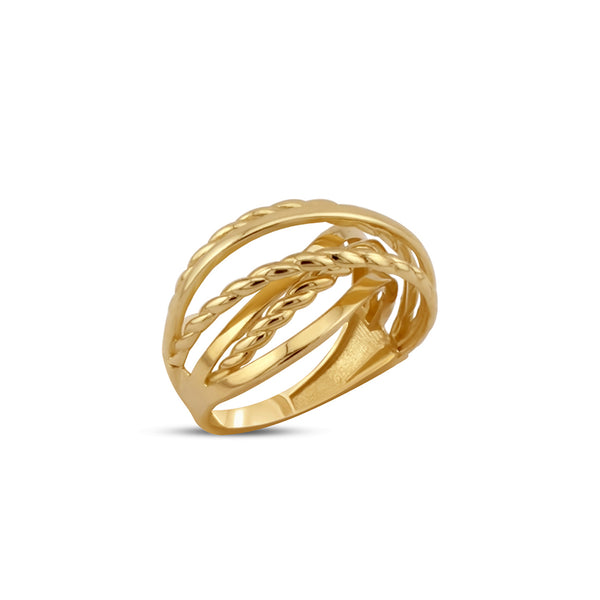 Anillo trenzado multicapa